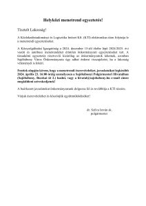 Helyközi menetrend egyeztetés!
Tisztelt Lakosság!
A Közlekedéstudományi és Logisztika Intézet Kft. (KTI) elektronikus úton folytatja le a menetrendi egyeztetéseket. A Közszolgáltatási Igazgatóság a 2024. december 15-től életbe lépő 2024/2025. évi vasúti és autóbusz menetrendeket érintően önkormányzati egyeztetéseket tart. A társadalmi egyeztetés résztvevői kizárólag az önkormányzatok lehetnek, azonban Sajóbábony Város Önkormányzata úgy adhat érdemi visszajelzést, ha a lakosság véleményét is kikéri.  Fentiek alapján kérem, hogy a menetrendi észrevételeiket, javaslataikat legkésőbb 2024. április 23. 16:00 óráig személyesen a Sajóbábonyi Polgármesteri Hivatalban (Sajóbábony, Bocskai út 2.) leadni, vagy a hivatal@sajobabony.hu e-mail címre megküldeni szíveskedjenek!
A beérkezett javaslatokat önkormányzatunk dolgozza fel és továbbítja a KTI részére. Várjuk észrevételeiket és köszönjük együttműködésüket!
dr. Szilva István s.k. polgármester